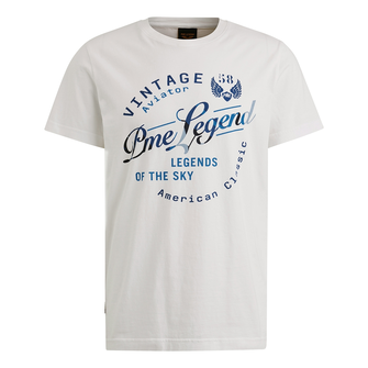 PME Legend Heren T-shirt Ptss2504596 WIT DESSIN
