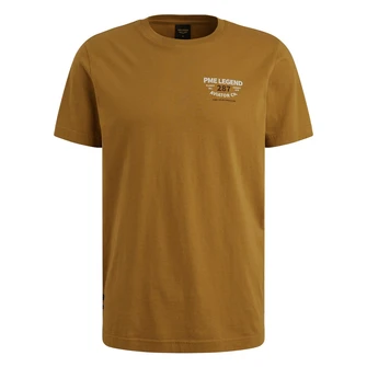 PME Legend Heren T-shirt Ptss2506551 Midden bruin