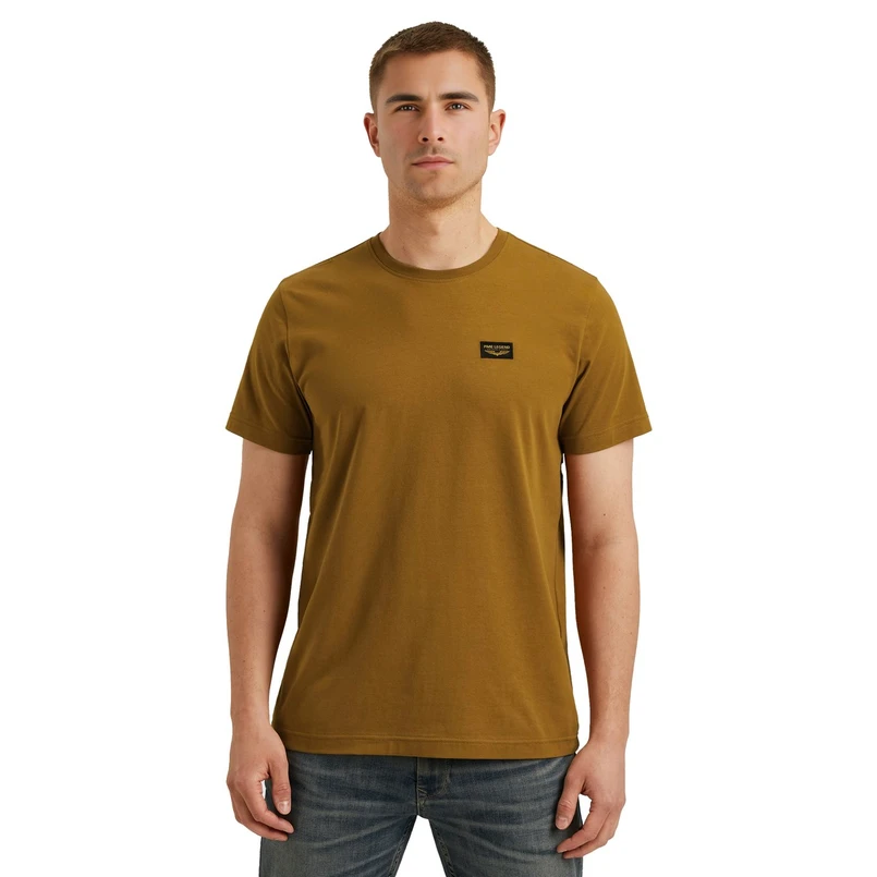 PME Legend Heren T-shirt Ptss2506599 Midden bruin