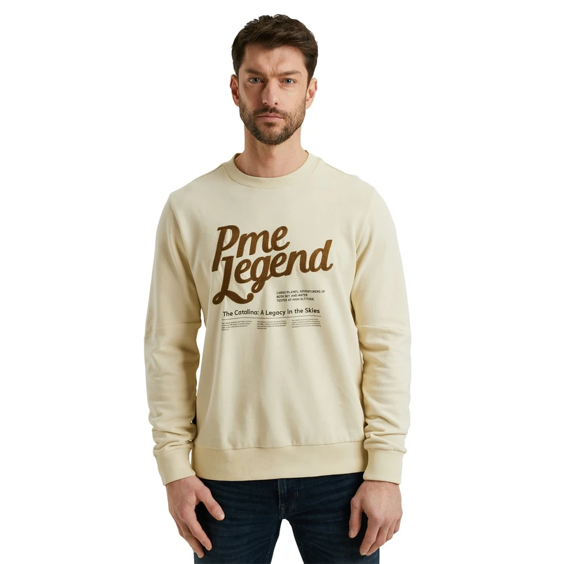 PME Legend Heren Trui Psw2502473 OFF-WHITE