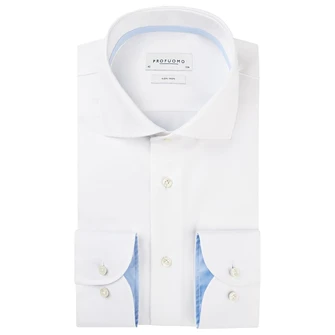 Profuomo Heren Overhemd Pp0h0a027 Wit