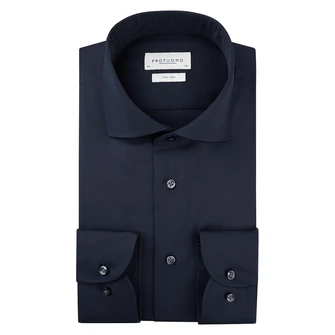 Profuomo Heren Overhemd Pp0h0a036 Navy
