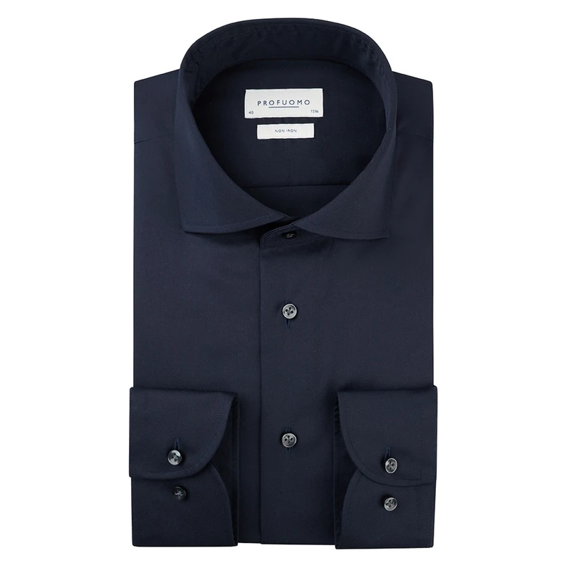 Profuomo Heren Overhemd Pp0h0a036 Navy