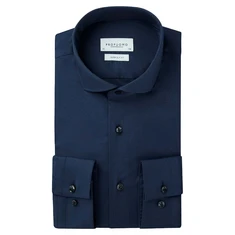 Profuomo Heren Overhemd Pp0h0a103 Navy