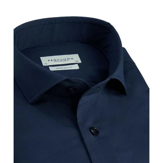 Profuomo Heren Overhemd Pp0h0a103 Navy