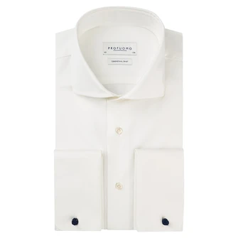 Profuomo Heren Overhemd Pp0h0c002 Ecru