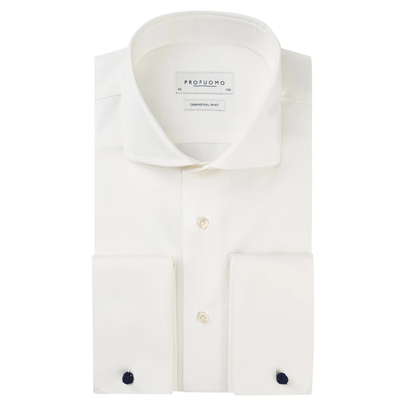 Profuomo Heren Overhemd Pp0h0c002 Ecru