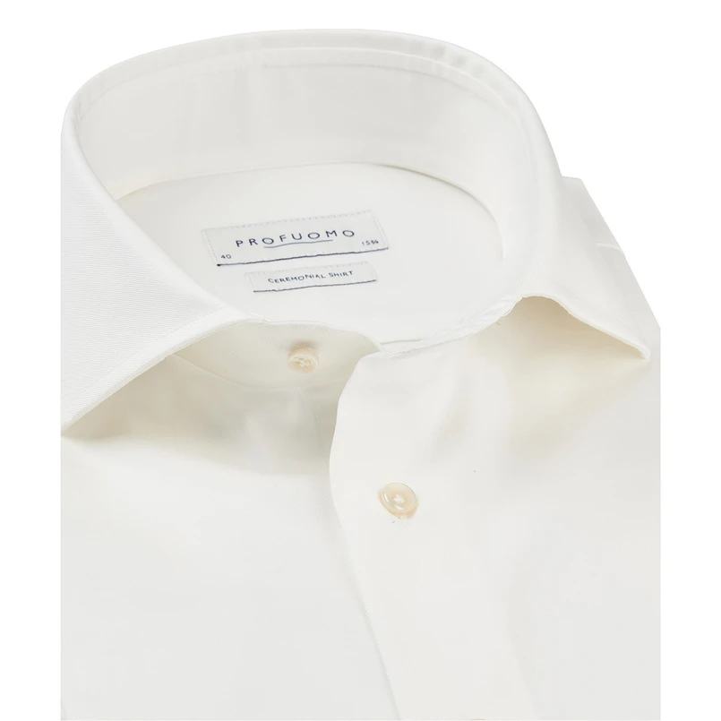 Profuomo Heren Overhemd Pp0h0c002 Ecru