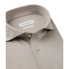 Profuomo Heren Overhemd Pp2h00008b Beige