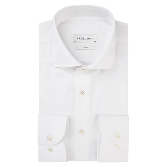 Profuomo Heren Overhemd Pp2hc0039 Wit