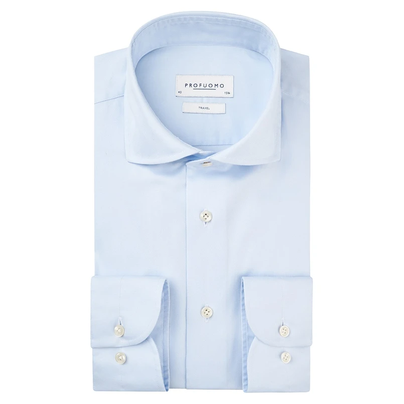 Profuomo Heren Overhemd Pp2hc0040 Bleu