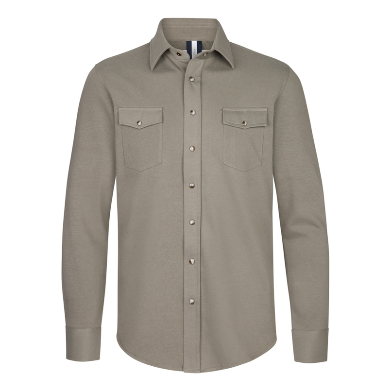 Profuomo Heren Overhemd Ppwf10005g Groen