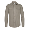 Profuomo Heren Overhemd Ppwf10005g Groen