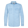 Profuomo Heren Overhemd Ppwf10007b Bleu
