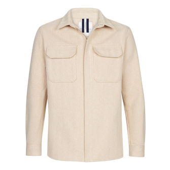 Profuomo Heren Overhemd Ppwf10015a Beige