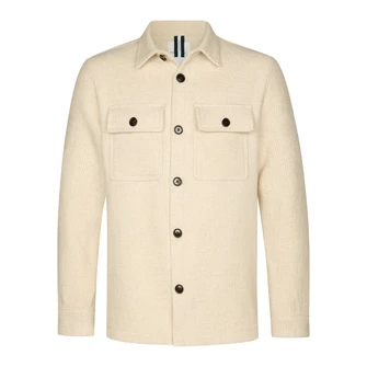 Profuomo Heren Overhemd Ppwf30026a Beige
