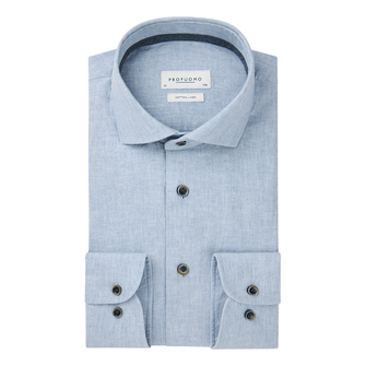 Profuomo Heren Overhemd Ppwh10012d Bleu