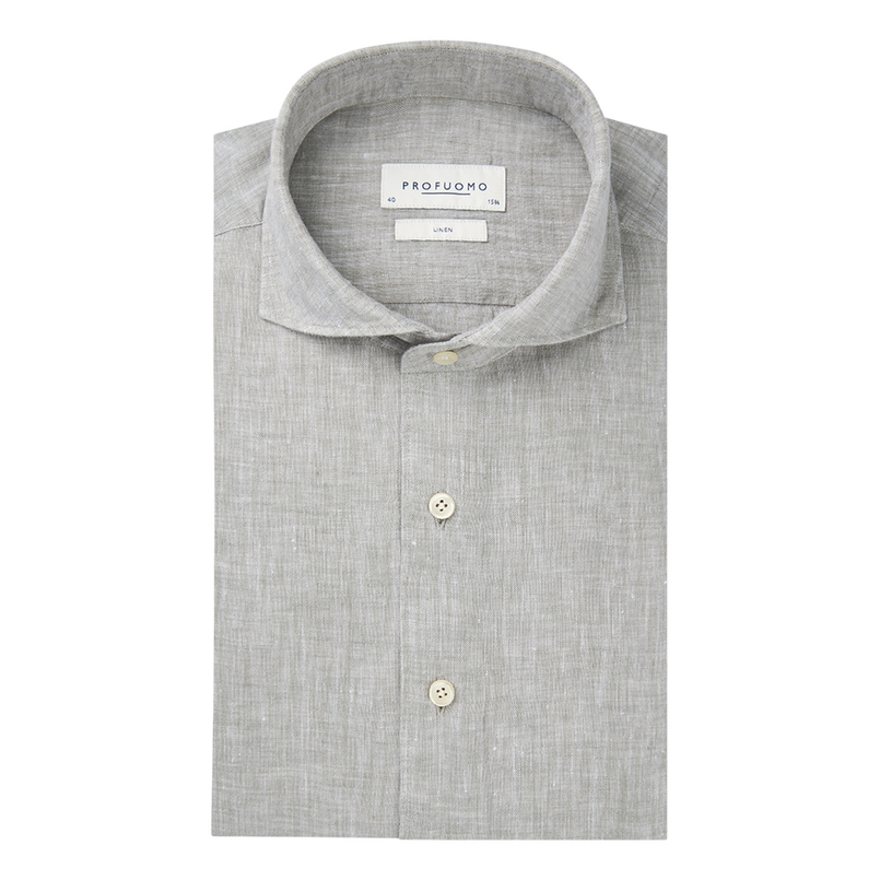 Profuomo Heren Overhemd Ppwh10020j Groen