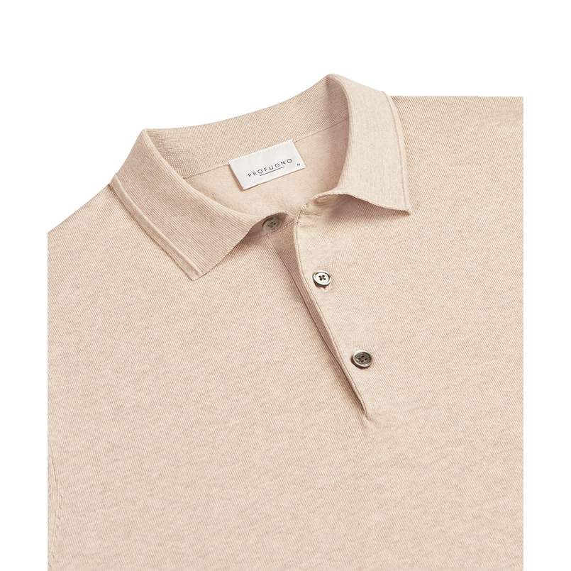 Profuomo Heren Polo Ppwd10001j Zand