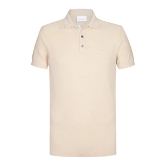 Profuomo Heren Polo Ppwd10003a Ecru