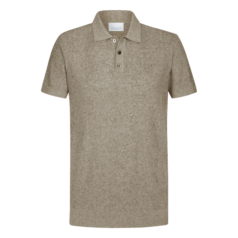 Profuomo Heren Polo Ppwd10008a Beige