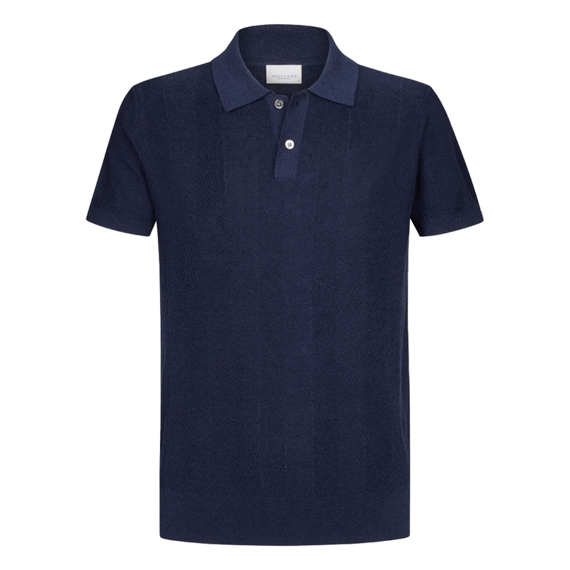Profuomo Heren Polo Ppwd10008c Navy