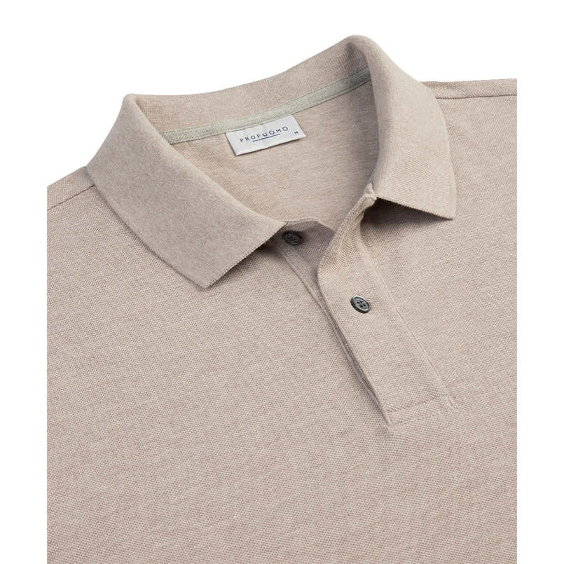 Profuomo Heren Polo Ppwd10019c Beige