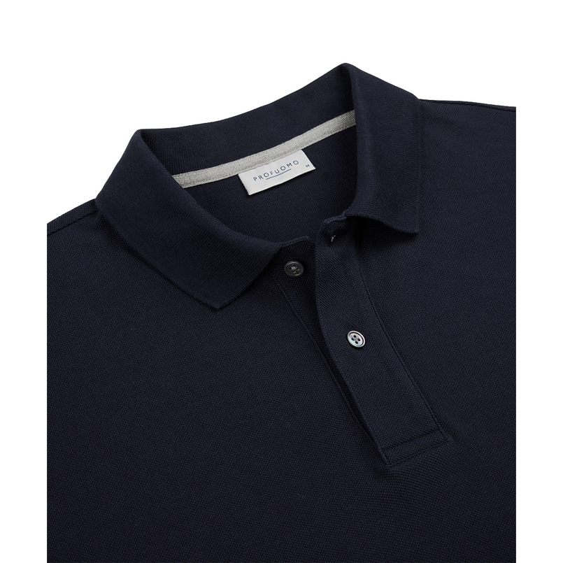 Profuomo Heren Polo Ppwd10019q Navy