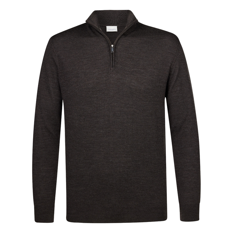 Profuomo Heren Trui Pp2j00012c Bruin