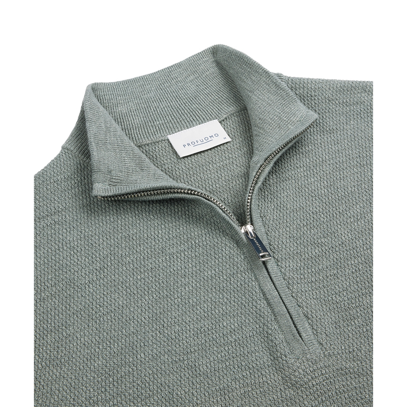 Profuomo Heren Zipper Ppwj10034b Groen