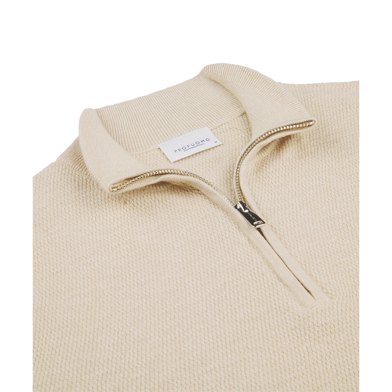 Profuomo Heren Zipper Ppwj10034c Zand