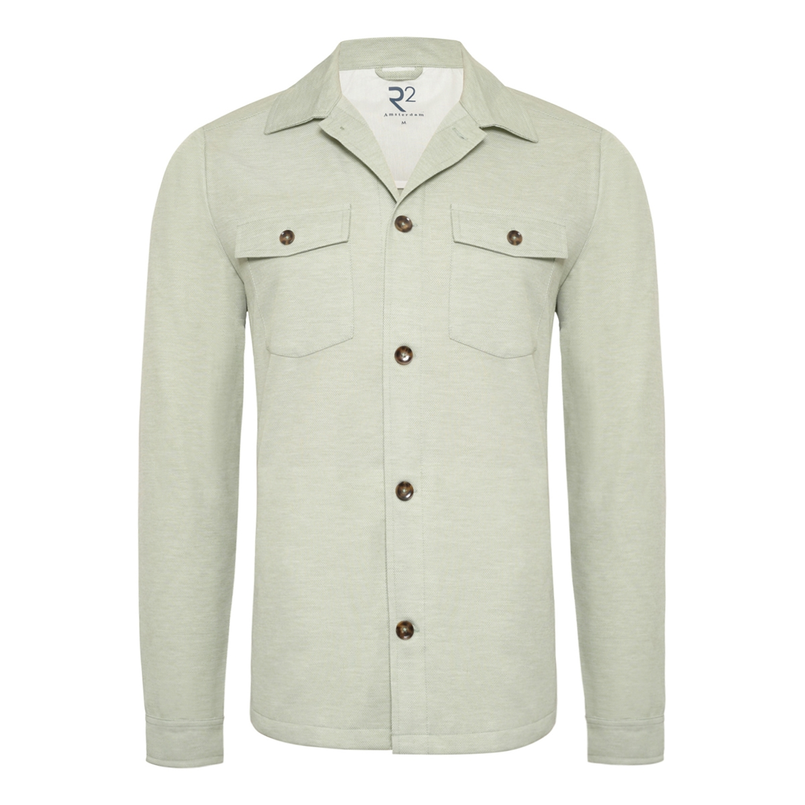 R2 Heren Overhemd 128.overshirt.003 Mint