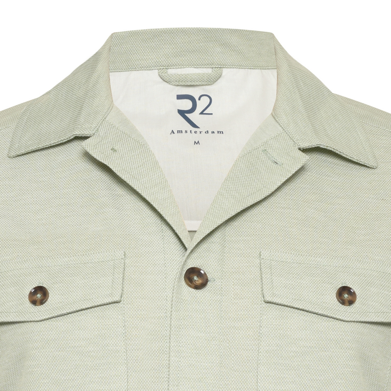 R2 Heren Overhemd 128.overshirt.003 Mint