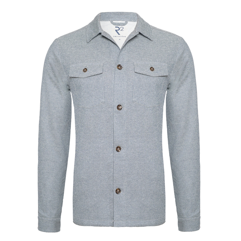R2 Heren Overhemd 128.overshirt.005 Navy