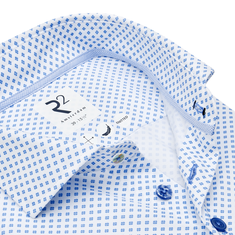 R2 Heren Overhemd 128.wsp.xls.045 Midden blauw