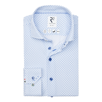 R2 Heren Overhemd 128.wsp.xls.045 Midden blauw