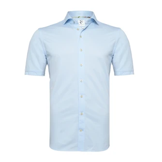R2 Heren Overhemd 129.wspss.001 Midden blauw