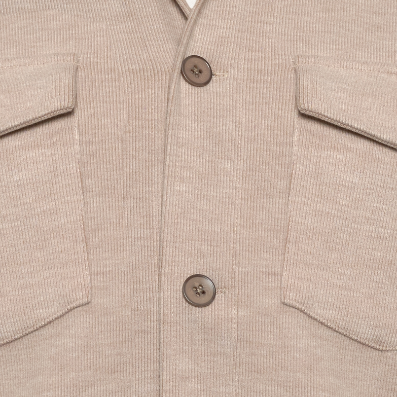 R2 Heren Overhemd 130.overshirt.003 Beige