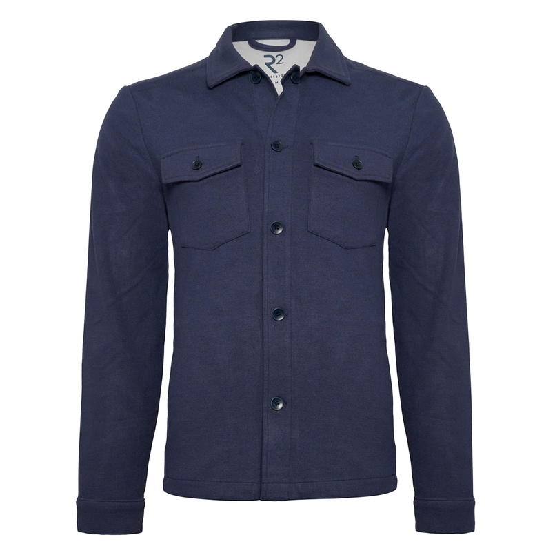 R2 Heren Overhemd 130.overshirt.003 Navy
