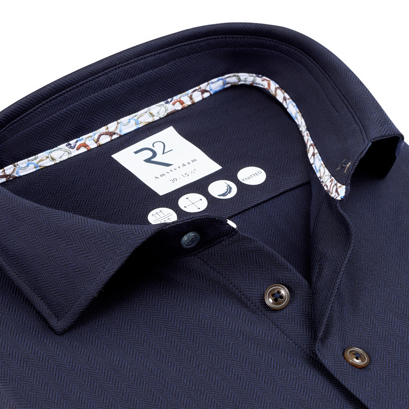 R2 Heren Overhemd 130.wsp.005 Navy