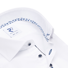 R2 Heren Overhemd Nos.twill.xls.001/00 Wit