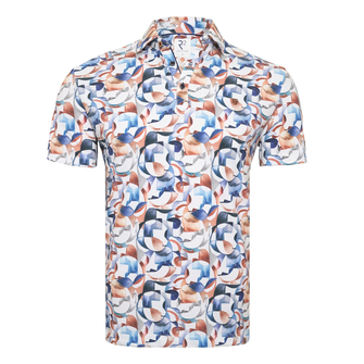 R2 Heren Polo 128.polo.005 Bleu