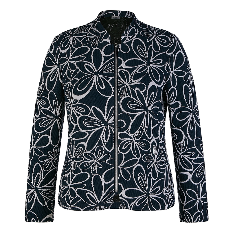 Rabe Dames Blazer 54-123221 Blauw dessin