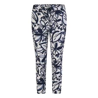 Rabe Dames Broek 54-223450 Blauw dessin