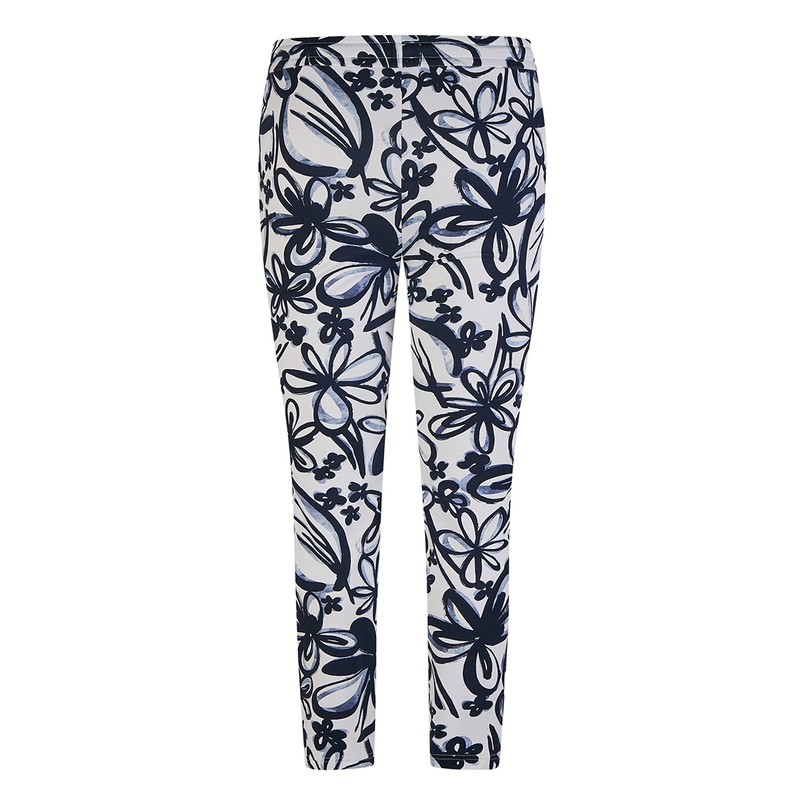 Rabe Dames Broek 54-223450 Blauw dessin