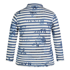 Rabe Dames Polo 54-113356 Blauw dessin