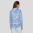 Rabe Dames Polo 54-113402 Blauw dessin