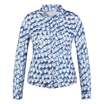 Rabe Dames Polo 54-113402 Blauw dessin
