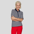 Rabe Dames Polo 54-123355 Blauw dessin