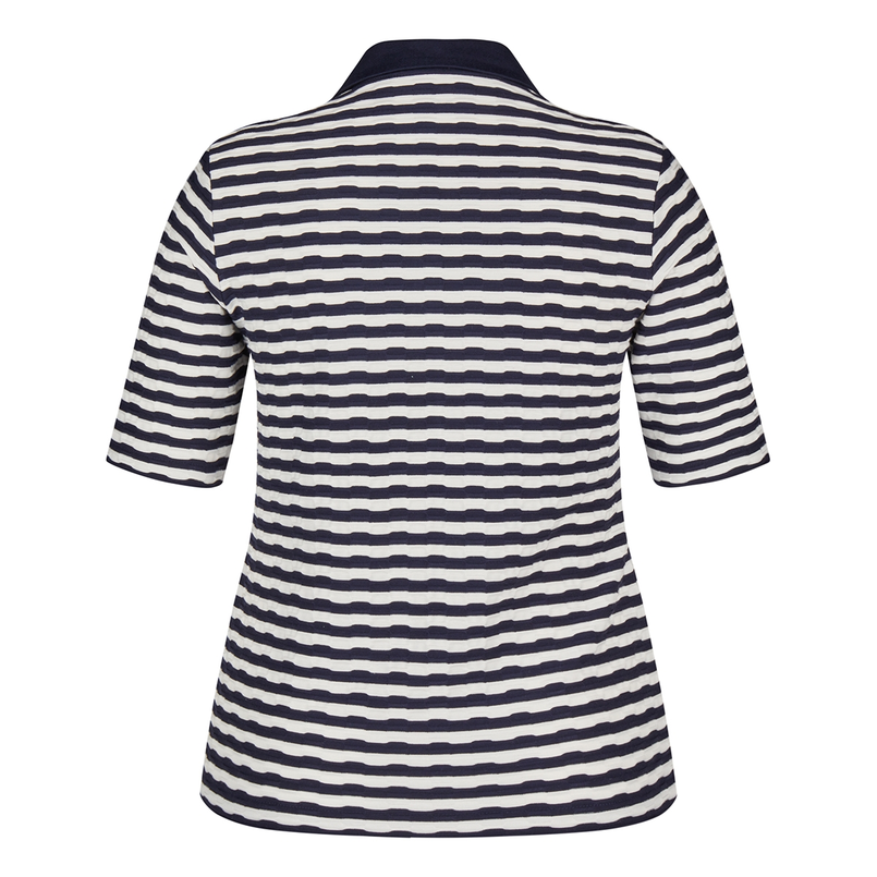 Rabe Dames Polo 54-123355 Blauw dessin